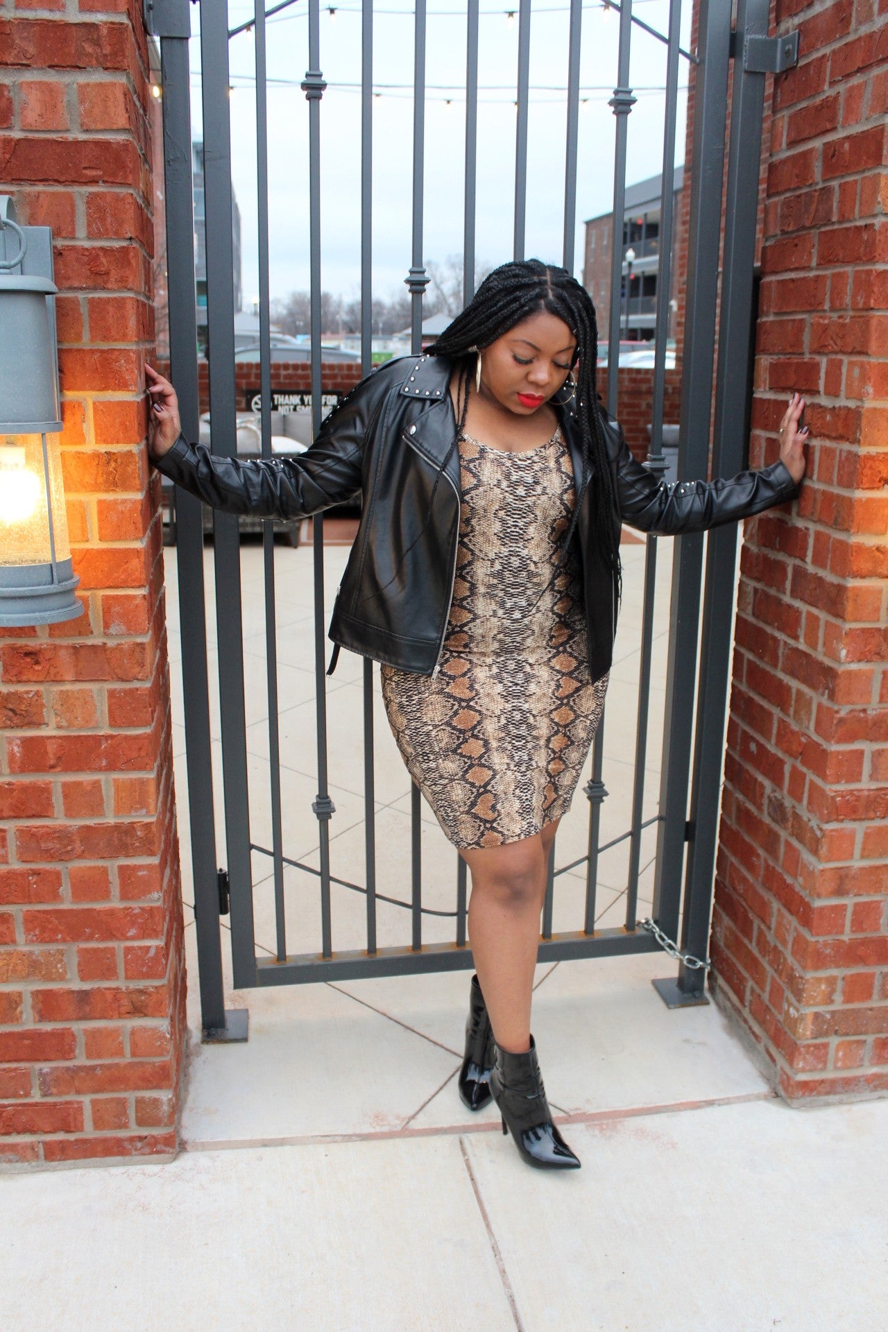 Snake Print Dress Sleeveless (Brown) All That Style Boutique Snake Print Dress Sleeveless (Brown) All That Style Boutique