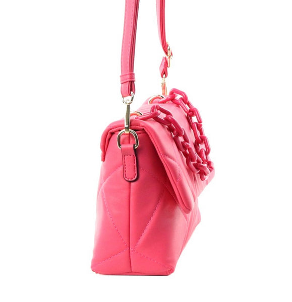 Hot Pink Quilted Handbag